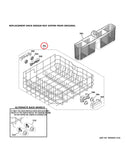 GE Dishwasher Racks WD28X26099 (OEM) Dishwasher GE