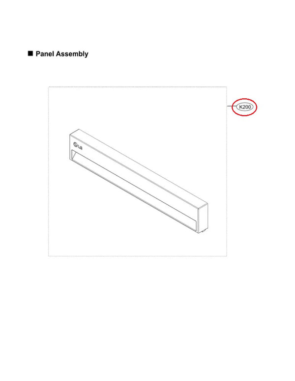 LG Dishwasher Panels AGL30052401 (OEM) Dishwasher LG