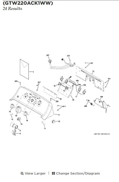 GE Washer Control Boards WH22X36498 (OEM) Washer GE