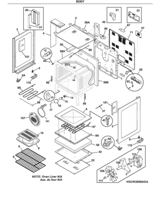 Frigidaire Range Heating Elements 5304521820 (OEM) Range Frigidaire