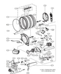 LG Dryer Rollers / Wheels AGM75510755 (OEM) Dryer LG