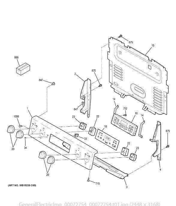 GE Range Brackets WB07X27826 (OEM) Range GE