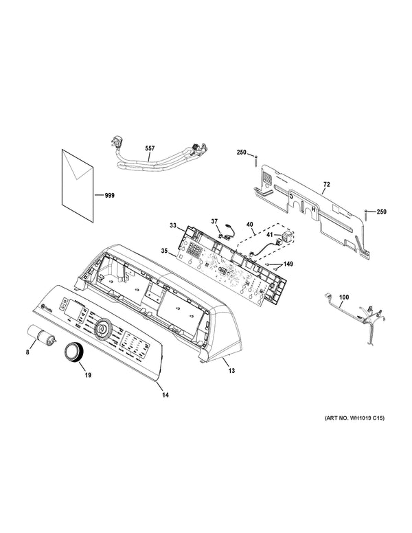 GE Washer Wiring Harnesses WH08X33737 (OEM) Washer GE