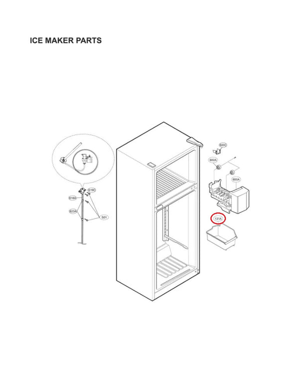 LG Refrigerator & Freezer Ice Bins / Ice Containers AKC73049404 (OEM) Refrigerator & Freezer LG