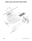 Kitchenaid Dishwasher Tracks W11551395 (OEM) Dishwasher Kitchenaid