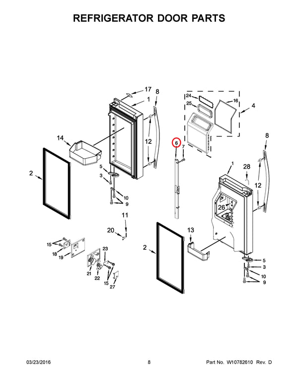 Whirlpool Refrigerator & Freezer Trim Pieces W11122876 (OEM) Refrigerator & Freezer Whirlpool