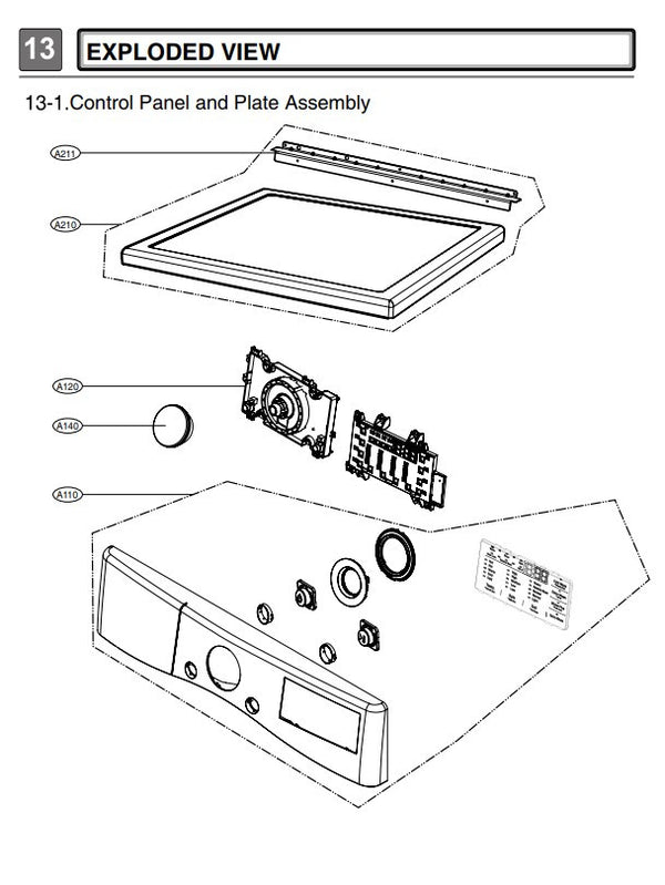 LG Dryer Misc. Parts EBR30359904 (OEM) Dryer LG