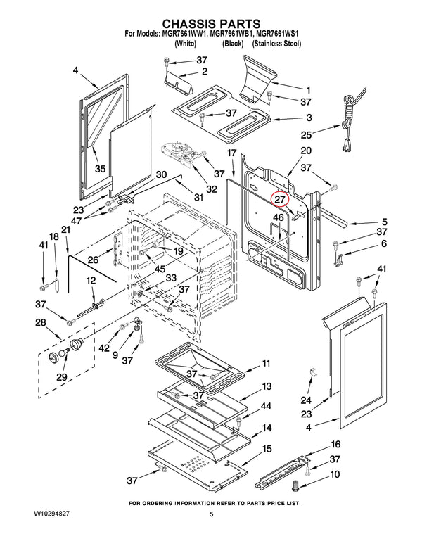 Whirlpool Range Switches WP9757262 (OEM) Range Whirlpool