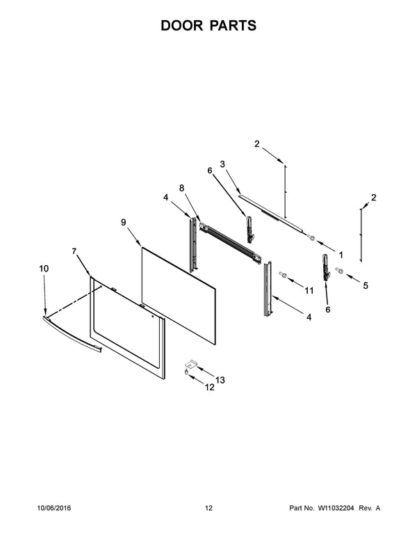 Whirlpool Range Hinges W10647966 (OEM) Range Whirlpool