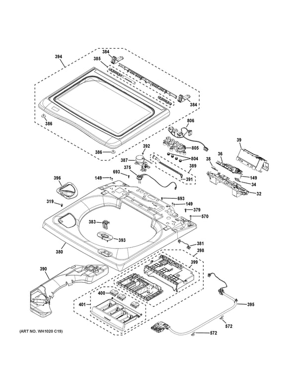 GE Washer Misc. Parts WH04X29448 (OEM) Washer GE