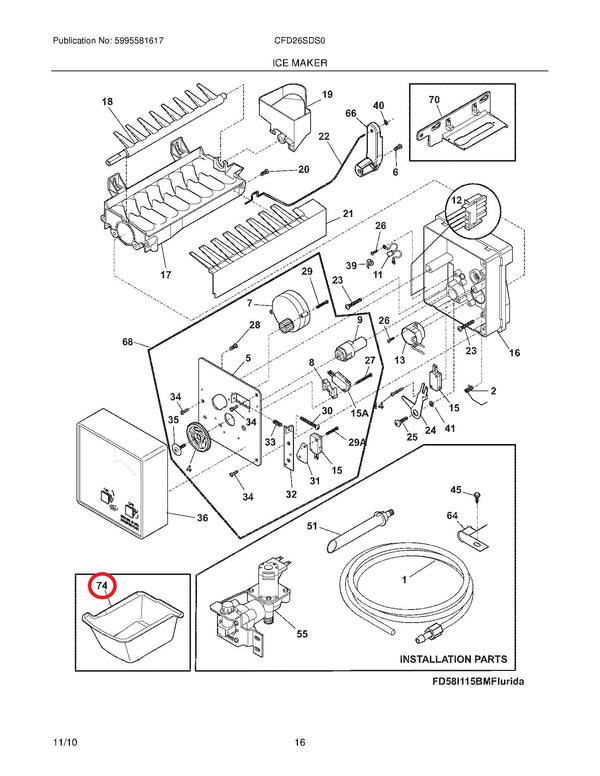 Whirlpool Dishwasher Racks W10847875 (OEM) Dishwasher Whirlpool