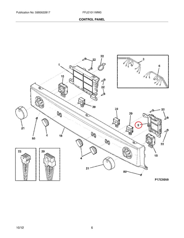 Electrolux Dryer Control Boards A00537602 (OEM) Dryer Electrolux