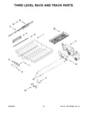 Kitchenaid Dishwasher Racks W11087823 (OEM) Dishwasher Kitchenaid