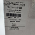Whirlpool Refrigerator & Freezer Compressors W11736670 (OEM) Refrigerator & Freezer Whirlpool