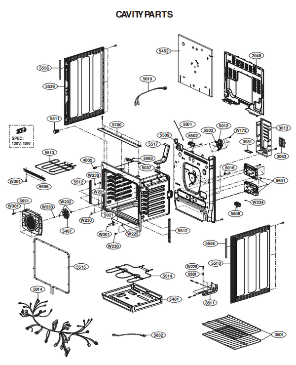 LG Range Motors EAU61865305 (OEM) Range LG