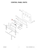 Whirlpool Range Control Panel W10901802 (OEM) Range Whirlpool