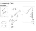 Samsung Dishwasher Spray Arms DD97-00617A (OEM) Dishwasher Samsung