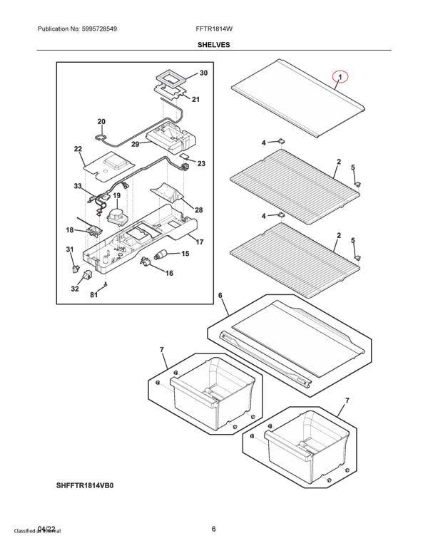 5304519660 | Freezer shelf | Frigidaire | Refrigerator & Freezer | Shelves Refrigerator & Freezer Frigidaire   