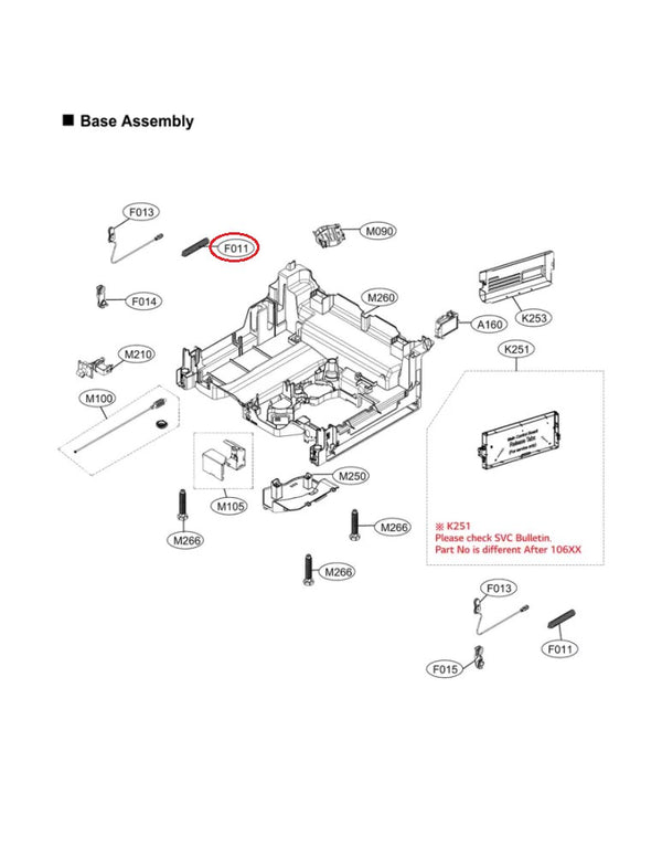 LG Dishwasher Door Springs MHY63963801 (OEM) Dishwasher LG