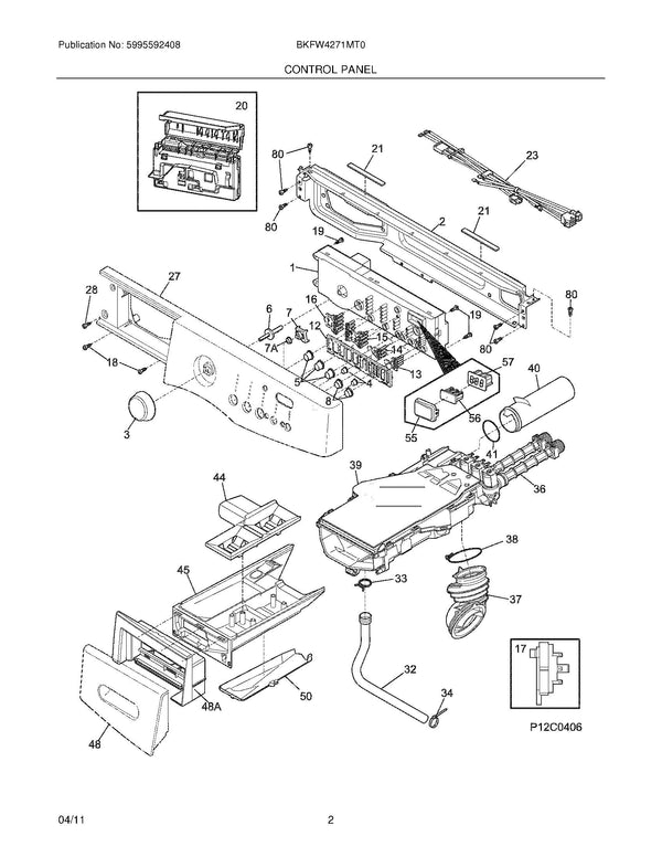 Electrolux Washer Control Boards 137208014NH (OEM) Washer Electrolux