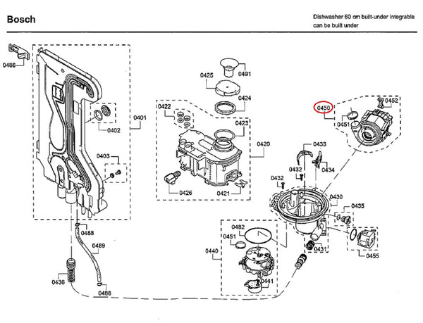 Bosch Dishwasher Pumps 12008381 (OEM) Dishwasher Bosch