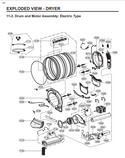 LG Dryer Misc. Parts 5209EL1001C (OEM) Dryer LG