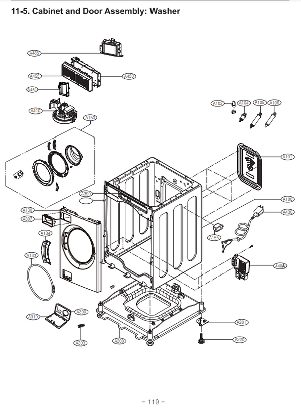 LG Washer Control Boards EBR36815501 (OEM) Washer LG