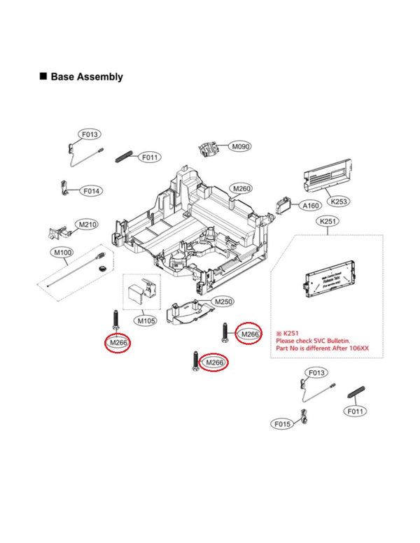 LG Dishwasher Legs / Feet MFA63022901 (OEM) Dishwasher LG