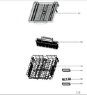 Midea Dishwasher Baskets 12176000A42036 (OEM) Dishwasher Midea