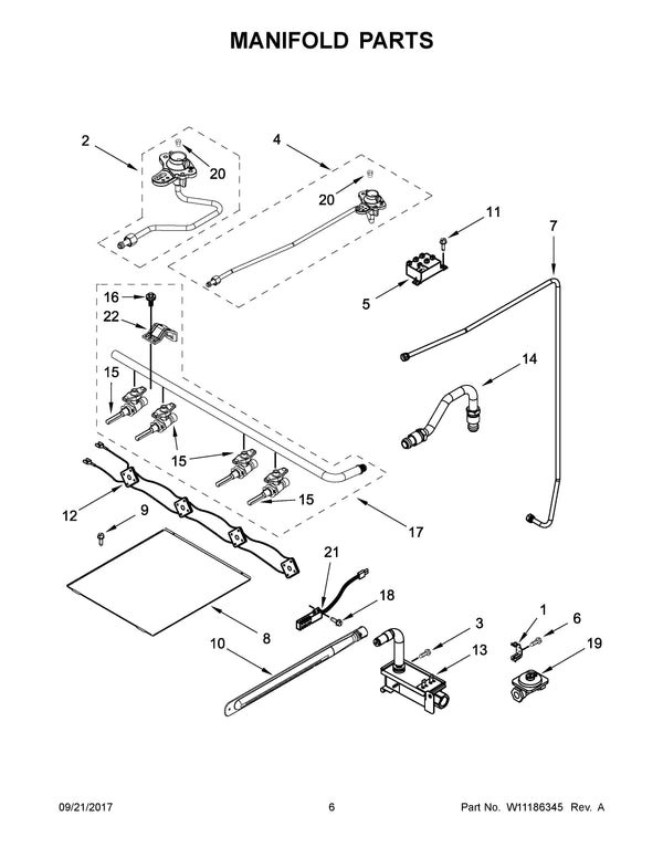 Whirlpool Range Misc. Parts W11167099 (OEM) Range Whirlpool