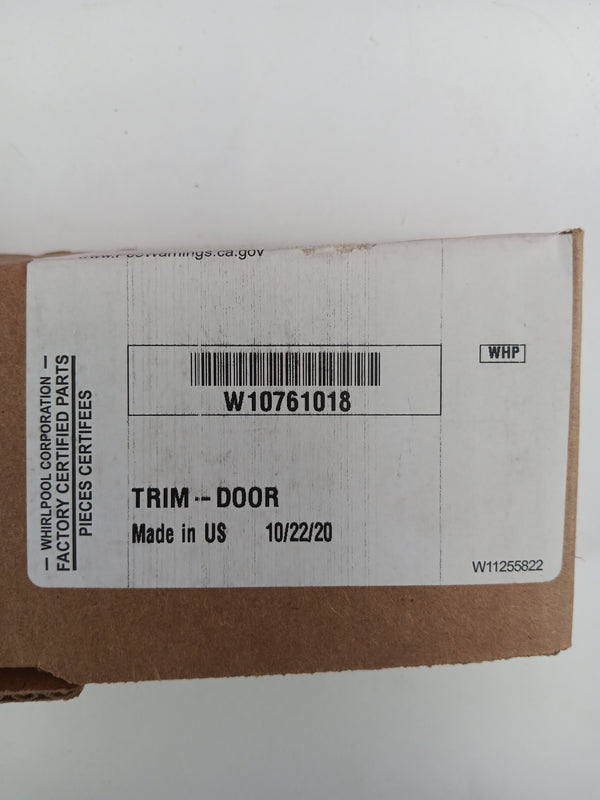 Whirlpool Range Door Trim Pieces W10761018 Range Whirlpool