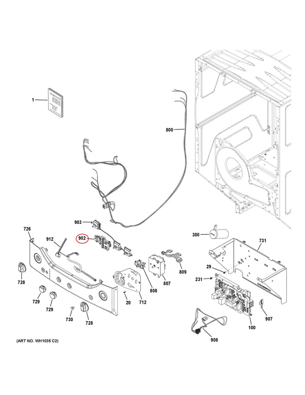 GE Washer Control Boards WE04X27284 (OEM) Washer GE