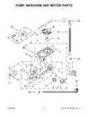 Whirlpool Dishwasher Spray Arms W11550888 (OEM) Dishwasher Whirlpool