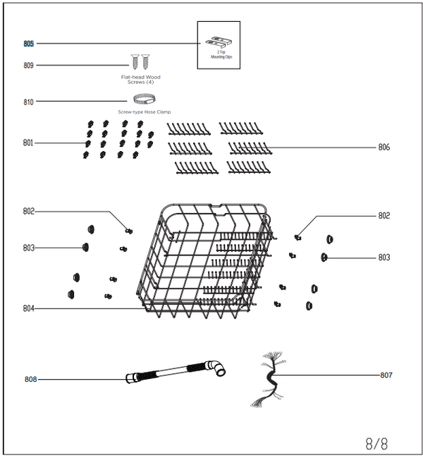 16376000000262 | Accessory bag | Midea | Dishwasher | Misc. Parts Dishwasher Midea   
