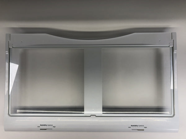 Crisper drawer cover assembly Refrigerator & Freezer Shelves DA97-20333B Samsung (OEM) Refrigerator & Freezer Samsung