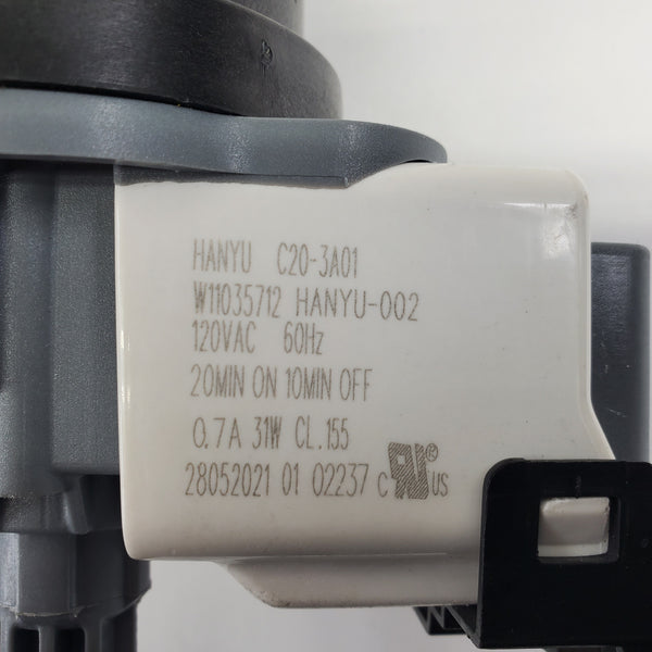 W11460963 Base pump assembly Whirlpool Dishwasher Motors Appliance replacement part Dishwasher Whirlpool   