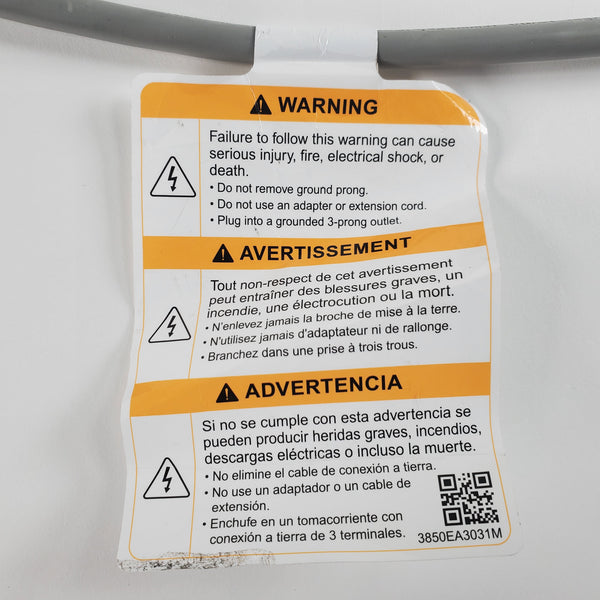 LG Washer Power Cords EAD60778452 (OEM) Washer LG