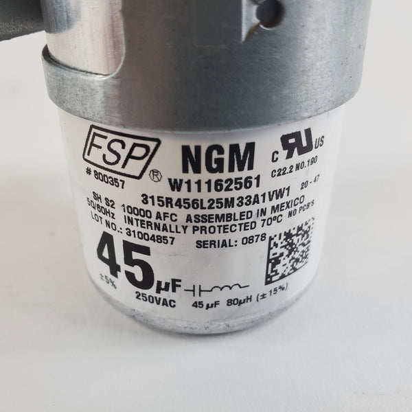 W11428524 Capacitor Whirlpool Washer Capacitors Appliance replacement part Washer Whirlpool   